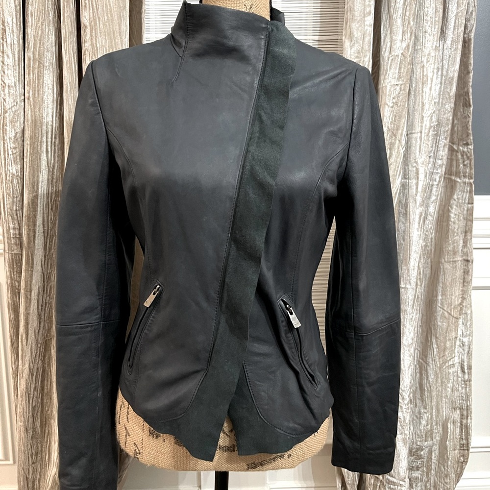 Bod and Christensen leather jacket, size Small